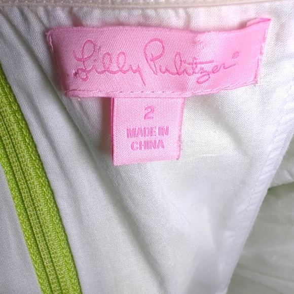 Lilly Pulitzer Regency Bubble Hem Strapless Dress Size 2 - Picture 3 of 7